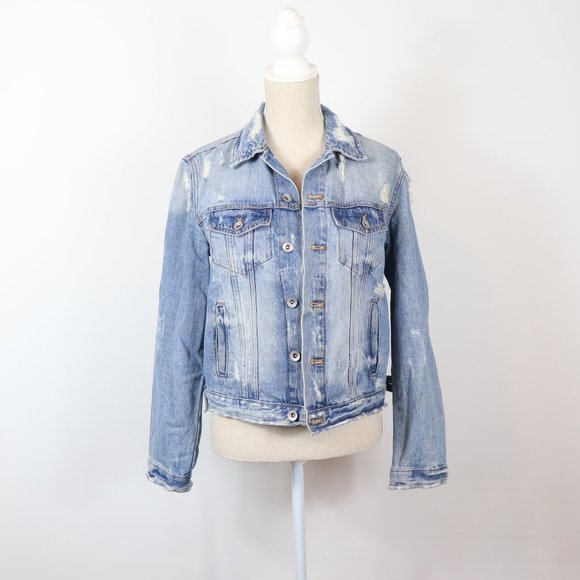 Zara Jackets & Blazers - Zara Jean Jacket, Distressed Large